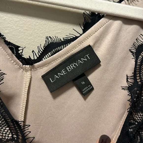 Lane Bryant Black Lace Overlay Dress - Picture 5 of 6